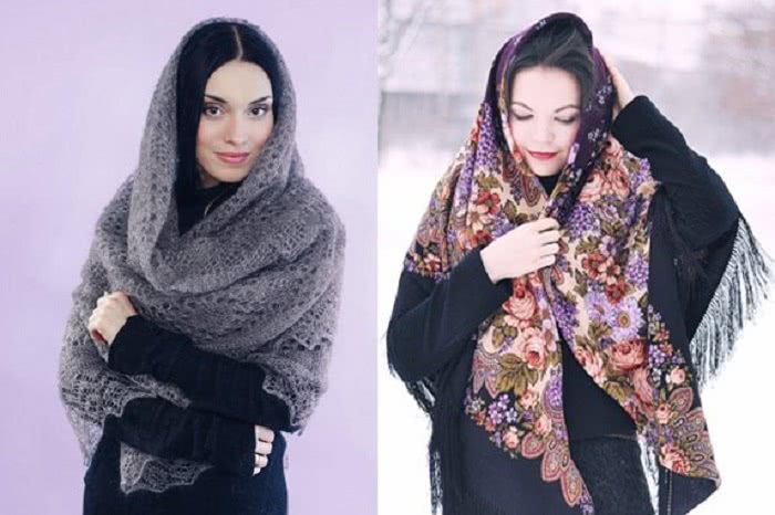 Как красиво повязать платок зимой: 10 модных образов. Тренд на века!