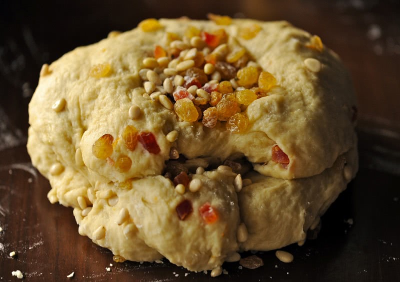 Традиционный миланский кекс «Панеттоне» с засахаренными фруктами (быстрый рецепт)!